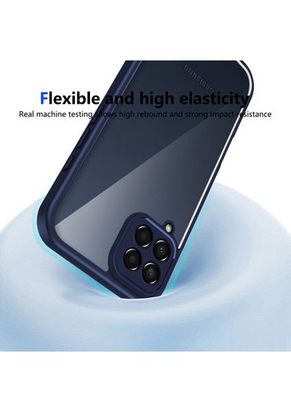 Samsung Galaxy A12/M12,IÇIN Laimtop Kılıf, Kamera Lens Korumalı Hibrit 2'si 1 Arada Şeffaf Kılıf-Blue (Yurt Dışından) indirimleri