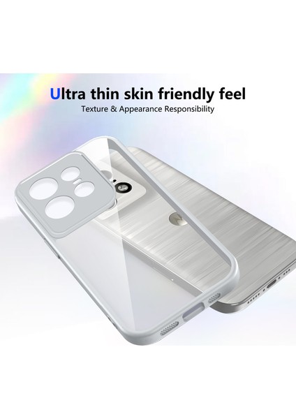 Motorola Edge 50 Pro,için Laimtop Kılıf, Kamera Lens Korumalı Hibrit 2'si 1 Arada Şeffaf Kılıf-Gri (Yurt Dışından) fırsatları