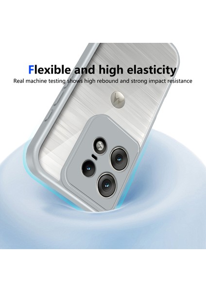 Motorola Edge 50 Pro,için Laimtop Kılıf, Kamera Lens Korumalı Hibrit 2'si 1 Arada Şeffaf Kılıf-Gri (Yurt Dışından) indirimleri