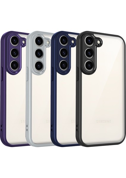 Samsung Galaxy S23,IÇIN Laimtop Kılıf, Kamera Lens Korumalı Hibrit 2'si 1 Arada Şeffaf Kılıf-Blue (Yurt Dışından) fiyatları