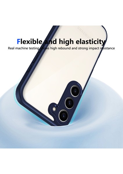 Samsung Galaxy S23,IÇIN Laimtop Kılıf, Kamera Lens Korumalı Hibrit 2'si 1 Arada Şeffaf Kılıf-Blue (Yurt Dışından) indirimleri