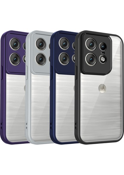 Motorola Edge 50 Pro,için Laimtop Kılıf, Kamera Lens Korumalı Hibrit 2'si 1 Arada Şeffaf Kılıf-Siyah (Yurt Dışından) fiyatları