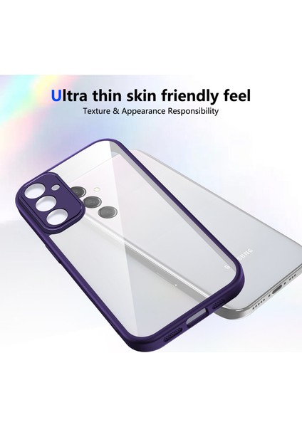Samsung Galaxy M14 5g,için Laimtop Kılıf, Kamera Lens Korumalı Hibrit 2'si 1 Arada Şeffaf Kılıf-Mor (Yurt Dışından) fırsatları