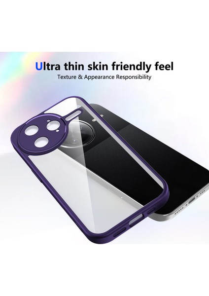 Xiaomi Poco F7 Ultra/redmi K80 Pro,için Laimtop Kılıf, Kamera Lens Korumalı Hibrit 2'si 1 Arada Şeffaf Kılıf-Mor (Yurt Dışından) modelleri