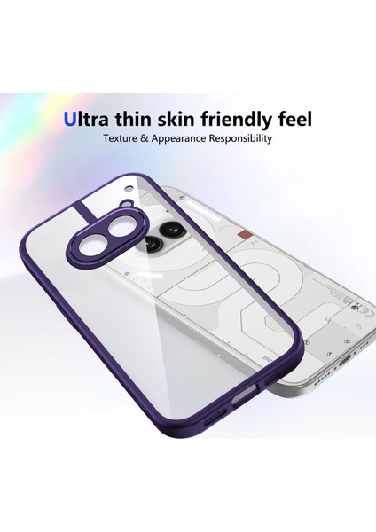 Nothing Phone 2A/NOTHING Phone 2A Plus,için Laimtop Kılıf, Kamera Lens Korumalı Hibrit 2'si 1 Arada Şeffaf Kılıf-Mor (Yurt Dışından) fırsatları