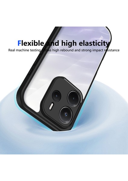 Xiaomi Redmi Note 14 4g,için Laimtop Kılıf, Kamera Lens Korumalı Hibrit 2'si 1 Arada Şeffaf Kılıf-Siyah (Yurt Dışından) fırsatları