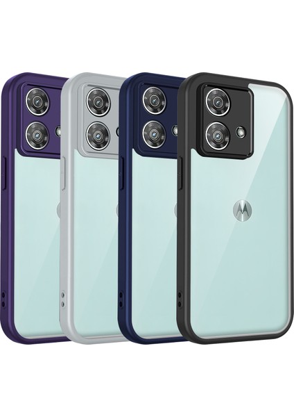 Motorola Edge 40 Neo,için Laimtop Kılıf, Kamera Lens Korumalı Hibrit 2'si 1 Arada Şeffaf Kılıf-Blue (Yurt Dışından) fiyatları