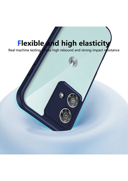Motorola Edge 40 Neo,için Laimtop Kılıf, Kamera Lens Korumalı Hibrit 2'si 1 Arada Şeffaf Kılıf-Blue (Yurt Dışından) indirimleri