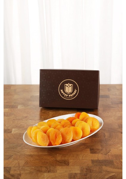 ANTEP PAZARI Kayısı Kurusu Jumbo Sarı Kayısı Özel Kutulu 500 gr