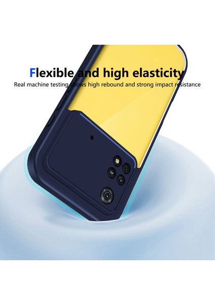 Xiaomi Poco M4 Pro 4g,için Laimtop Kılıf, Kamera Lens Korumalı Hibrit 2'si 1 Arada Şeffaf Kılıf-Blue (Yurt Dışından) indirimleri