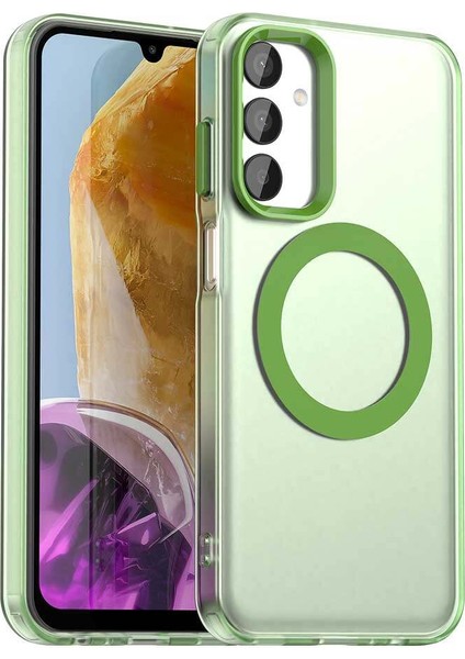 Samsung Galaxy M14 5g,için Laimtop Kılıf, Manyetik Yarı Saydam Mat Arka Kapak, Darbeye Dayanıklı Kılıf-Yeşil (Yurt Dışından)