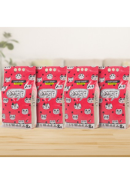 Tozsuz Kedi Kumu 4 Adet (Tamamen Doğal , Aktif Karbonlu)