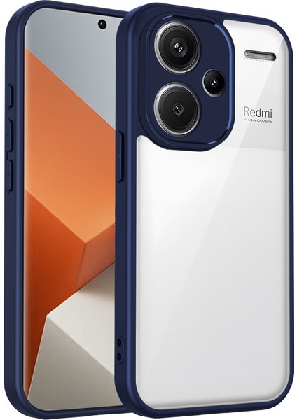 Xiaomi Redmi Note 13 Pro Plus,için Laimtop Kılıf, Kamera Lens Korumalı Hibrit 2'si 1 Arada Şeffaf Kılıf-Blue (Yurt Dışından)