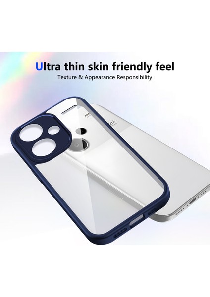 Xiaomi Redmi Note 13 Pro Plus,için Laimtop Kılıf, Kamera Lens Korumalı Hibrit 2'si 1 Arada Şeffaf Kılıf-Blue (Yurt Dışından) fırsatları