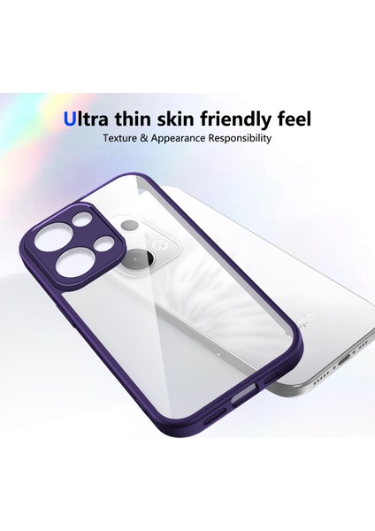 Oppo RENO13,IÇIN Laimtop Kılıf, Kamera Lens Korumalı Hibrit 2'si 1 Arada Şeffaf Kılıf-Mor (Yurt Dışından) fırsatları