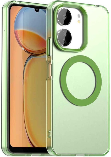 Xiaomi Redmi 13C 4g/redmi 13C 5g/poco C65/POCO M6 5g,için Laimtop Kılıf, Manyetik Yarı Saydam Mat Arka Kapak, Darbeye Dayanıklı Kılıf-Yeşil (Yurt Dışından)