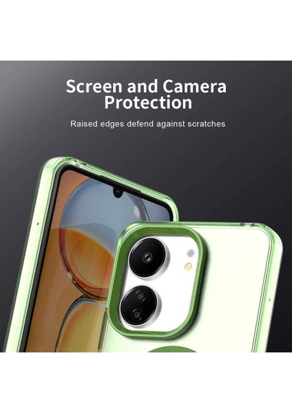 Xiaomi Redmi 13C 4g/redmi 13C 5g/poco C65/POCO M6 5g,için Laimtop Kılıf, Manyetik Yarı Saydam Mat Arka Kapak, Darbeye Dayanıklı Kılıf-Yeşil (Yurt Dışından) fiyatları