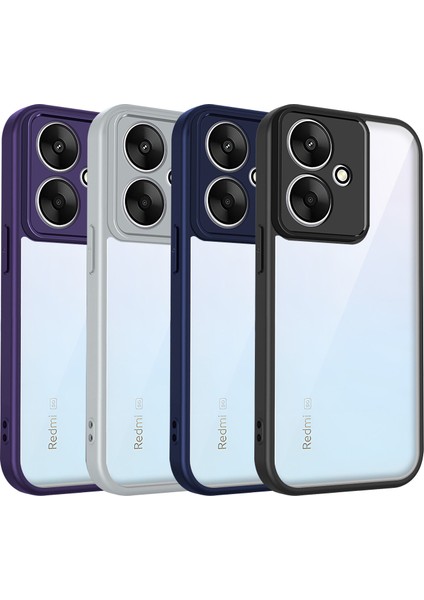 Xiaomi Redmi 13C 5g/poco M6 5g/redmi 13R,IÇIN Laimtop Kılıf, Kamera Lens Korumalı Hibrit 2'si 1 Arada Şeffaf Kılıf-Gri (Yurt Dışından) fırsatları