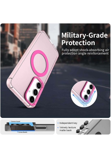 Samsung Galaxy S25 Plus 5g,için Laimtop Kılıf, Manyetik Yarı Saydam Mat Arka Kapak, Darbeye Dayanıklı Kılıf-Kırmızı (Yurt Dışından) fırsatları