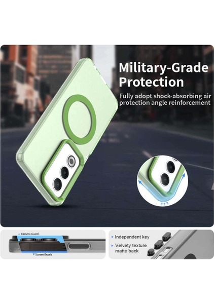 Oppo A3 PRO/A80,IÇIN Laimtop Kılıf, Manyetik Yarı Saydam Mat Arka Kapak, Darbeye Dayanıklı Kılıf-Yeşil (Yurt Dışından) fırsatları