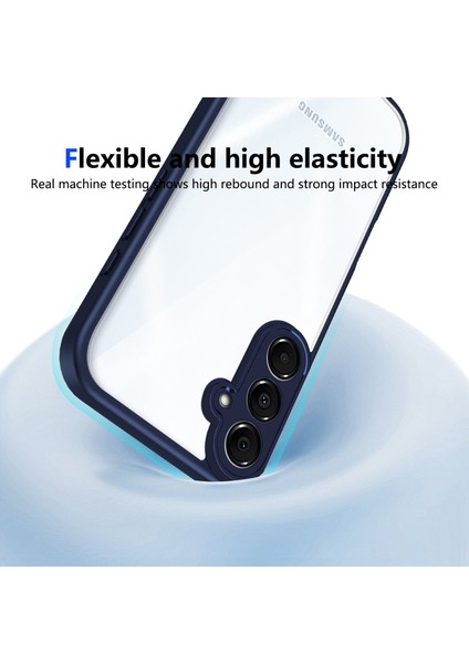 Samsung Galaxy M35,IÇIN Laimtop Kılıf, Kamera Lens Korumalı Hibrit 2'si 1 Arada Şeffaf Kılıf-Blue (Yurt Dışından) fırsatları