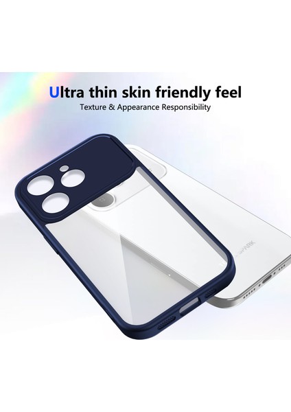 Tecno Spark 40,için Laimtop Kılıf, Kamera Lens Korumalı Hibrit 2'si 1 Arada Şeffaf Kılıf-Blue (Yurt Dışından) fırsatları