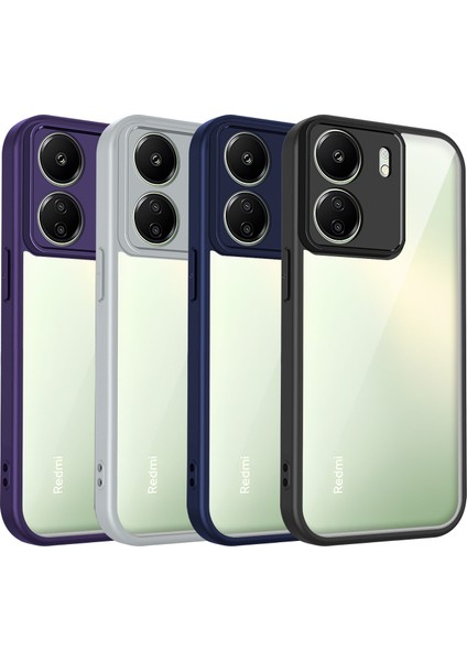 Xiaomi Redmi 13C 4g/poco C65,IÇIN Laimtop Kılıf, Kamera Lens Korumalı Hibrit 2'si 1 Arada Şeffaf Kılıf-Gri (Yurt Dışından) fiyatları