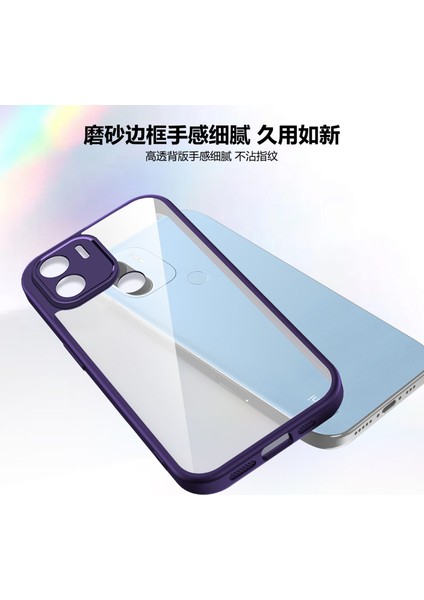 Xiaomi Redmi A1 Plus/redmi A2 Plus/poco C50/POCO C51,IÇIN Laimtop Kılıf, Kamera Lens Korumalı Hibrit 2'si 1 Arada Şeffaf Kılıf-Mor (Yurt Dışından) fırsatları
