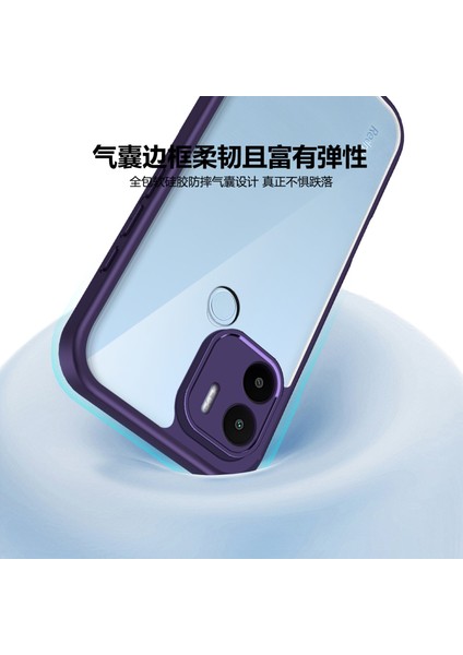 Xiaomi Redmi A1 Plus/redmi A2 Plus/poco C50/POCO C51,IÇIN Laimtop Kılıf, Kamera Lens Korumalı Hibrit 2'si 1 Arada Şeffaf Kılıf-Mor (Yurt Dışından) indirimleri
