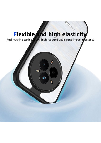 Realme 14 Pro Plus,için Laimtop Kılıf, Kamera Lens Korumalı Hibrit 2'si 1 Arada Şeffaf Kılıf-Siyah (Yurt Dışından) indirimleri