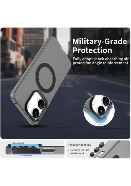 Xiaomi Redmi 13C 4g/redmi 13C 5g/poco C65/POCO M6 5g,için Laimtop Kılıf, Manyetik Yarı Saydam Mat Arka Kapak, Darbeye Dayanıklı Kılıf-Siyah (Yurt Dışından) fırsatları