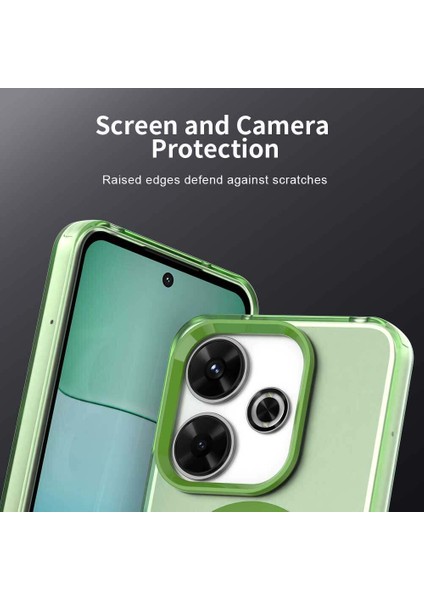 Xiaomi Redmi 13 4g/redmi 13 5g/poco M6 4g/poco M6 Plus,için Laimtop Kılıf, Manyetik Yarı Saydam Mat Arka Kapak, Darbeye Dayanıklı Kılıf-Yeşil (Yurt Dışından) fiyatları