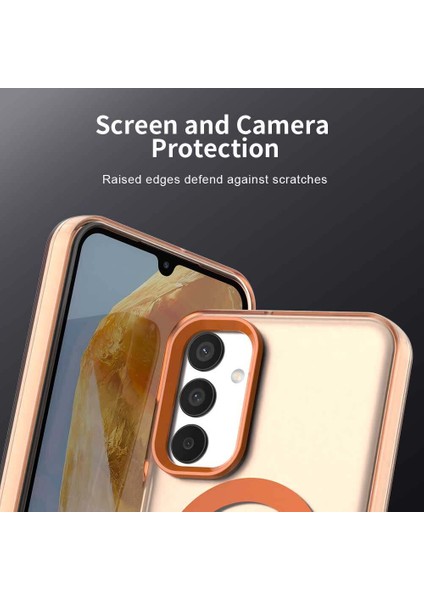 Samsung Galaxy M14 5g,için Laimtop Kılıf, Manyetik Yarı Saydam Mat Arka Kapak, Darbeye Dayanıklı Kılıf-Turuncu (Yurt Dışından) fiyatları