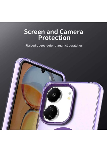 Xiaomi Redmi 13C 4g/redmi 13C 5g/poco C65/POCO M6 5g,için Laimtop Kılıf, Manyetik Yarı Saydam Mat Arka Kapak, Darbeye Dayanıklı Kılıf-Mor (Yurt Dışından) fiyatları