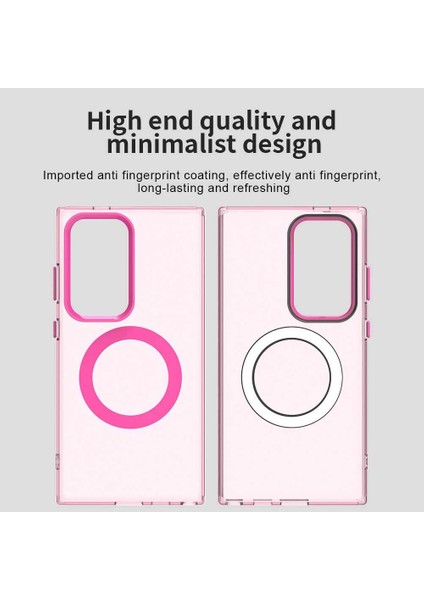 Samsung Galaxy S23 Ultra 5g,için Laimtop Kılıf, Manyetik Yarı Saydam Mat Arka Kapak, Darbeye Dayanıklı Kılıf-Kırmızı (Yurt Dışından) indirimleri