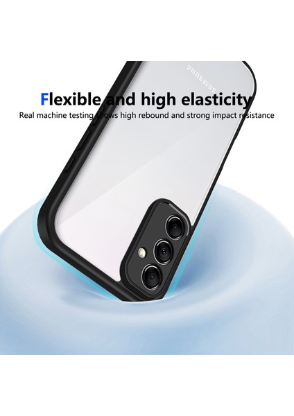 Samsung Galaxy M14 5g,için Laimtop Kılıf, Kamera Lens Korumalı Hibrit 2'si 1 Arada Şeffaf Kılıf-Siyah (Yurt Dışından) indirimleri