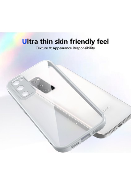 Samsung Galaxy S20 FE/S20 Fe 5G/S20 Fe 2022,IÇIN Laimtop Kılıf, Kamera Lens Korumalı Hibrit 2'si 1 Arada Şeffaf Kılıf-Gri (Yurt Dışından) modelleri