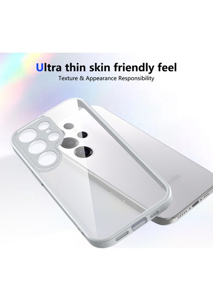 Samsung Galaxy S25 Ultra,için Laimtop Kılıf, Kamera Lens Korumalı Hibrit 2'si 1 Arada Şeffaf Kılıf-Gri (Yurt Dışından) fırsatları