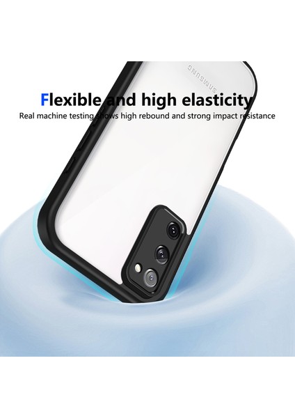 Samsung Galaxy S20 FE/S20 Fe 5G/S20 Fe 2022,IÇIN Laimtop Kılıf, Kamera Lens Korumalı Hibrit 2'si 1 Arada Şeffaf Kılıf-Siyah (Yurt Dışından) indirimleri