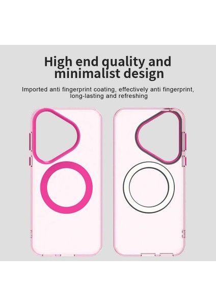 Huawei Pura 70,için Laimtop Kılıf, Manyetik Yarı Saydam Mat Arka Kapak, Darbeye Dayanıklı Kılıf-Kırmızı (Yurt Dışından) indirimleri