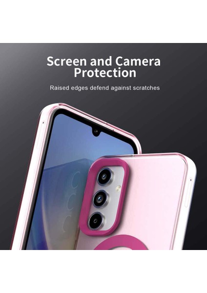 Samsung Galaxy A35,IÇIN Laimtop Kılıf, Manyetik Yarı Saydam Mat Arka Kapak, Darbeye Dayanıklı Kılıf-Kırmızı (Yurt Dışından) fiyatları