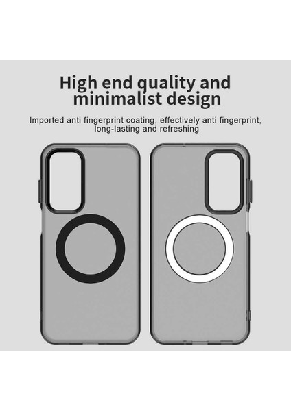 Samsung Galaxy M35,IÇIN Laimtop Kılıf, Manyetik Yarı Saydam Mat Arka Kapak, Darbeye Dayanıklı Kılıf-Siyah (Yurt Dışından) indirimleri