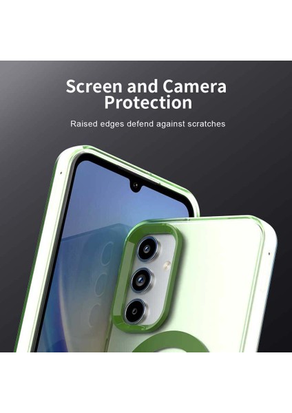 Samsung Galaxy A35,IÇIN Laimtop Kılıf, Manyetik Yarı Saydam Mat Arka Kapak, Darbeye Dayanıklı Kılıf-Yeşil (Yurt Dışından) fiyatları