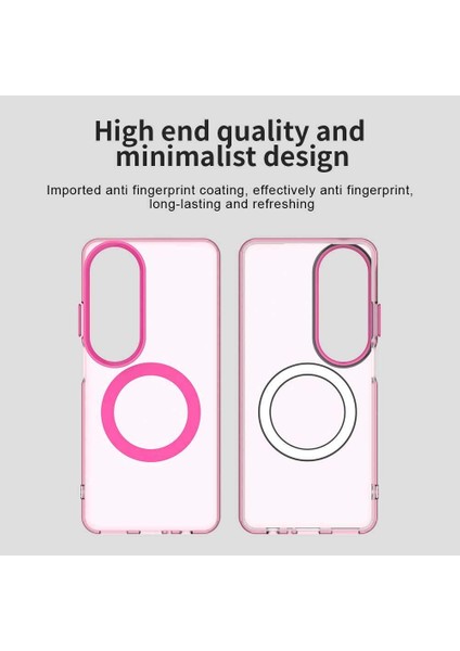 Oppo A60,IÇIN Laimtop Kılıf, Manyetik Yarı Saydam Mat Arka Kapak, Darbeye Dayanıklı Kılıf-Kırmızı (Yurt Dışından) indirimleri