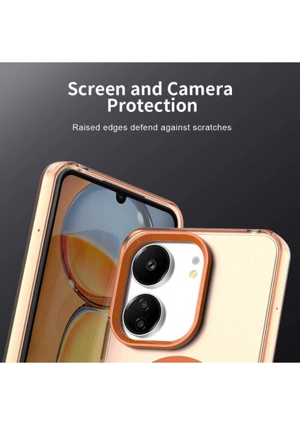 Xiaomi Redmi 13C 4g/redmi 13C 5g/poco C65/POCO M6 5g,için Laimtop Kılıf, Manyetik Yarı Saydam Mat Arka Kapak, Darbeye Dayanıklı Kılıf-Turuncu (Yurt Dışından) fiyatları