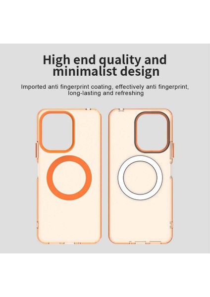Xiaomi Redmi 13C 4g/redmi 13C 5g/poco C65/POCO M6 5g,için Laimtop Kılıf, Manyetik Yarı Saydam Mat Arka Kapak, Darbeye Dayanıklı Kılıf-Turuncu (Yurt Dışından) indirimleri