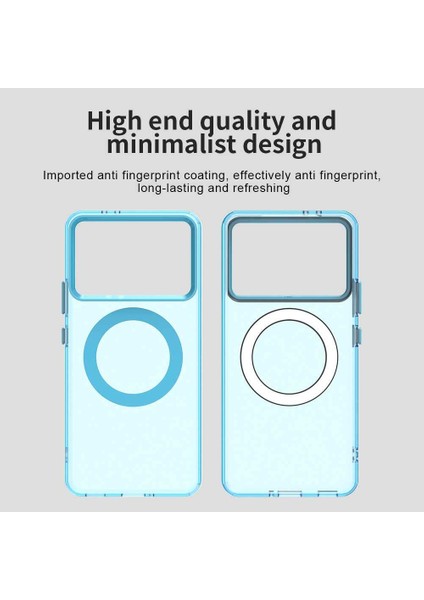 Xiaomi Redmi K70/K70 Pro/poco F6 Pro,için Laimtop Kılıf, Manyetik Yarı Saydam Mat Arka Kapak, Darbeye Dayanıklı Kılıf-Mavi (Yurt Dışından) indirimleri