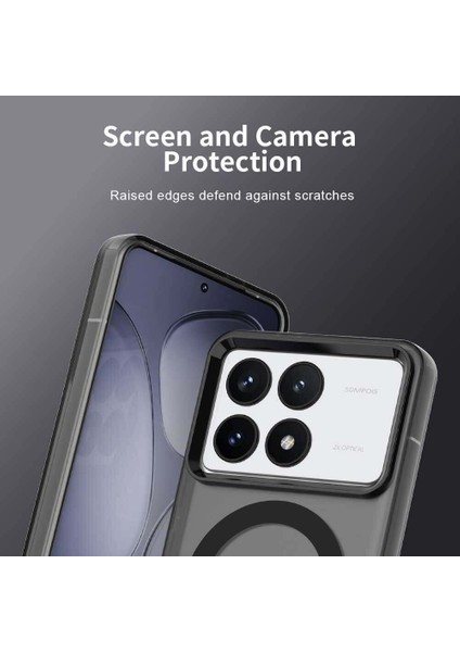 Xiaomi Redmi K70E/POCO X6 Pro,için Laimtop Kılıf, Manyetik Yarı Saydam Mat Arka Kapak, Darbeye Dayanıklı Kılıf-Siyah (Yurt Dışından) fiyatları