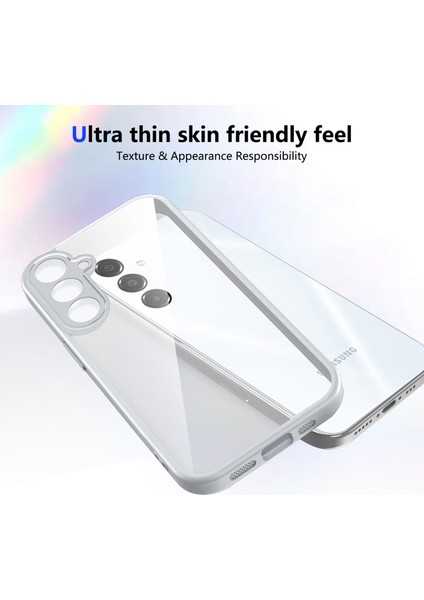 Samsung Galaxy M35,IÇIN Laimtop Kılıf, Kamera Lens Korumalı Hibrit 2'si 1 Arada Şeffaf Kılıf-Gri (Yurt Dışından) fırsatları