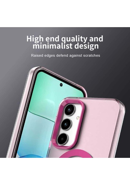 Samsung Galaxy A55,IÇIN Laimtop Kılıf, Manyetik Yarı Saydam Mat Arka Kapak, Darbeye Dayanıklı Kılıf-Kırmızı (Yurt Dışından) fiyatları